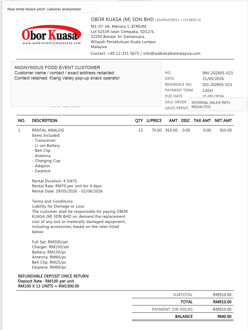 3 Invoice Proof