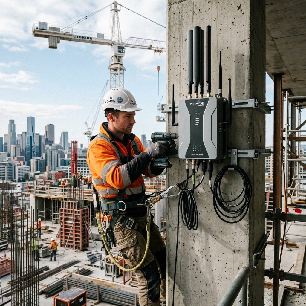 Meridian Construction high-rise radio deployment case study contact planning image