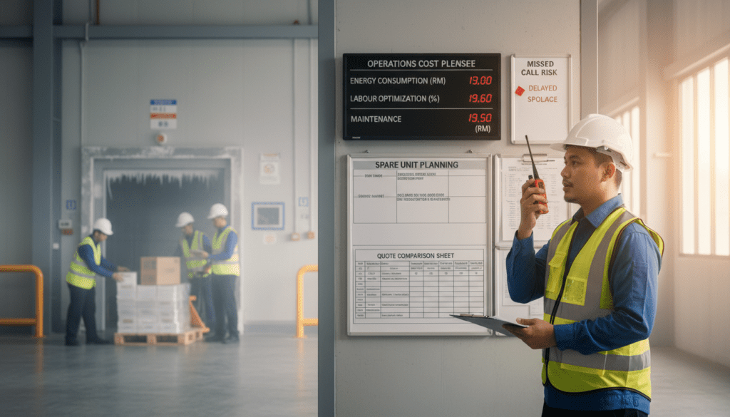 Cold Chain Logistics team in Malaysia using Octogen walkie talkies