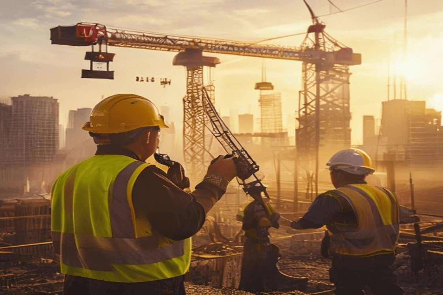 Construction sites walkie talkie use case in Johor Bahru