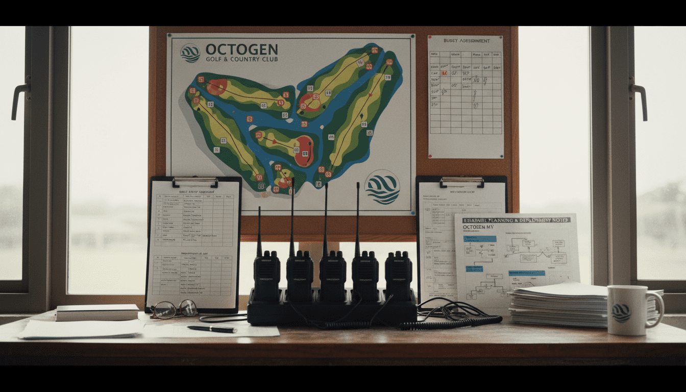 Golf Club Operations radio channel plan and charging station for Malaysian operations