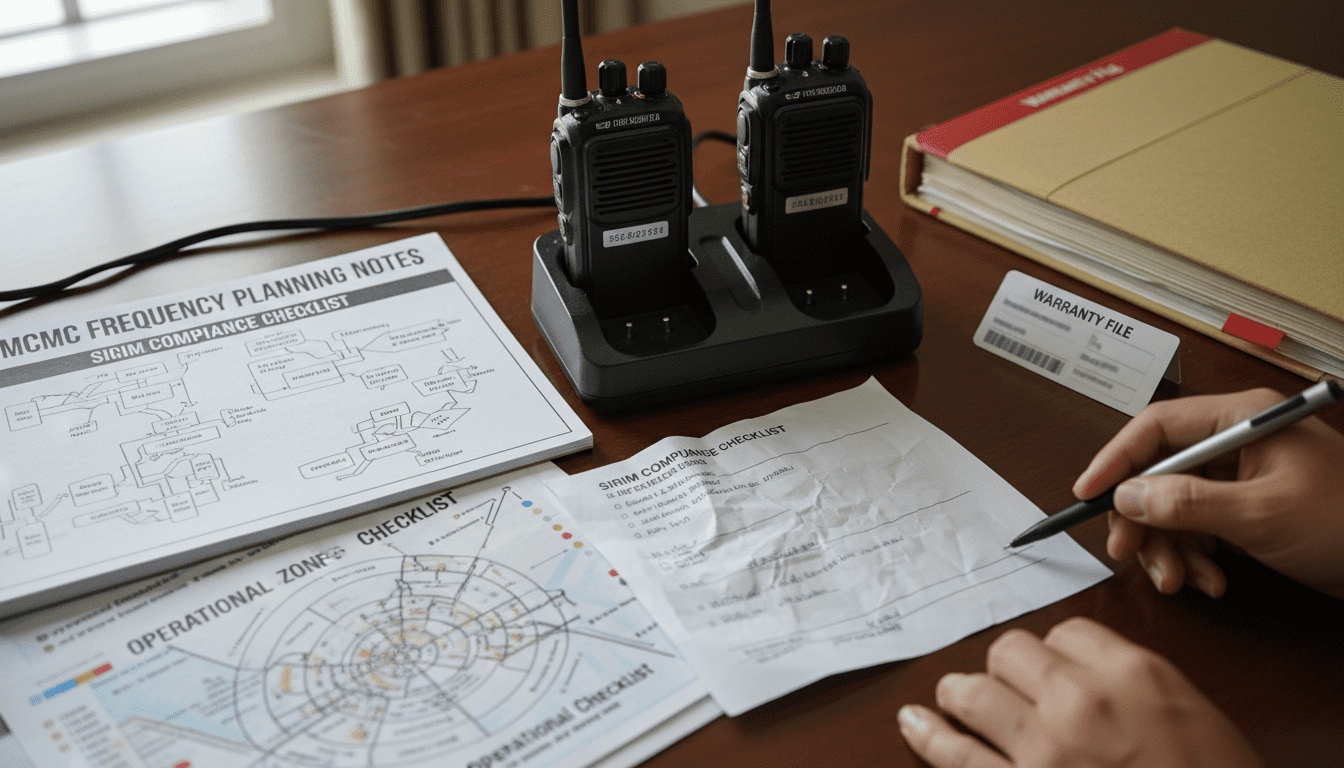 Original Radio Compliance radio channel plan and charging station for Malaysian operations