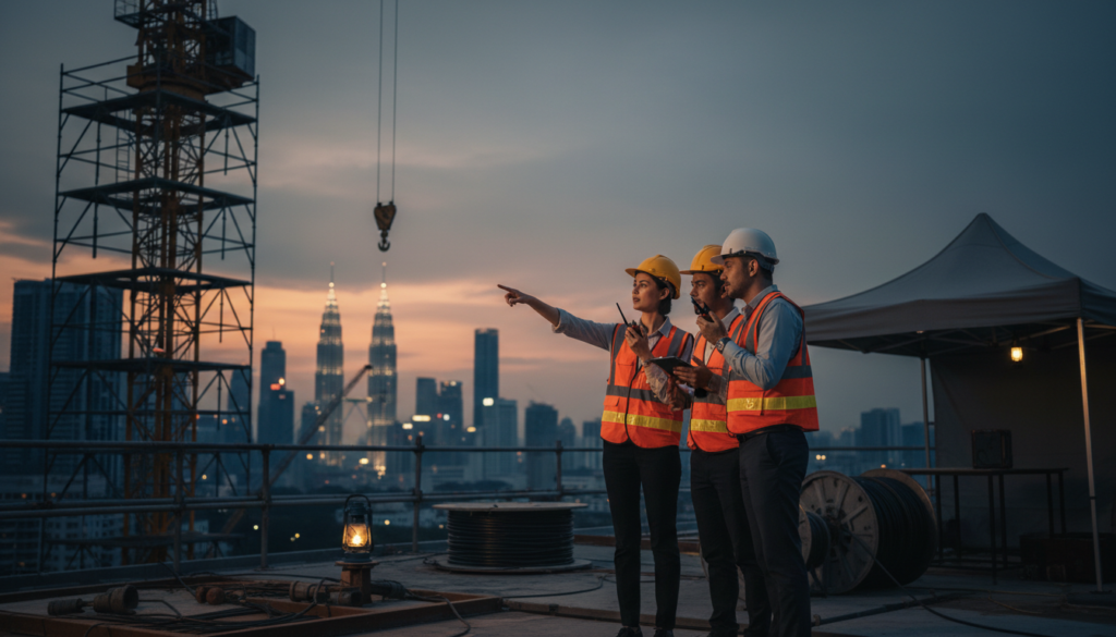 Octogen walkie talkie rental KL skyline team