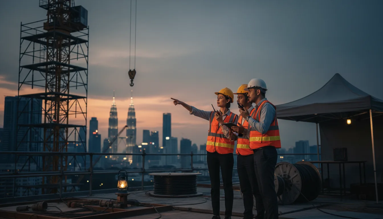 Octogen walkie talkie rental KL skyline team