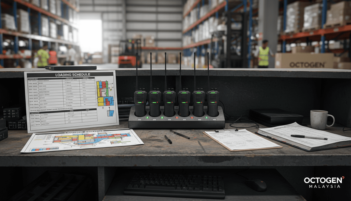 Warehouse Logistics radio channel plan and charging station for Malaysian operations