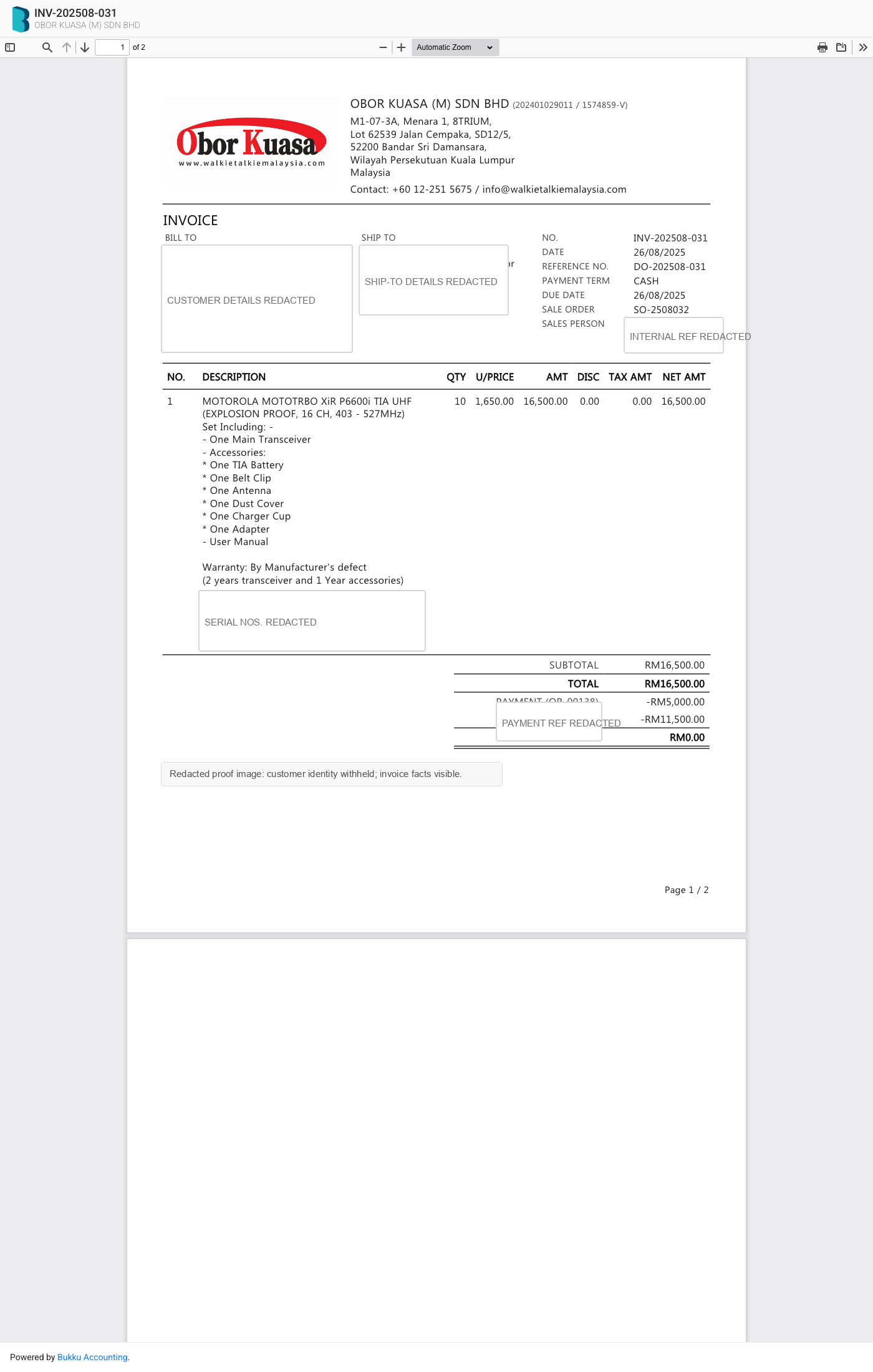3 Invoice Proof