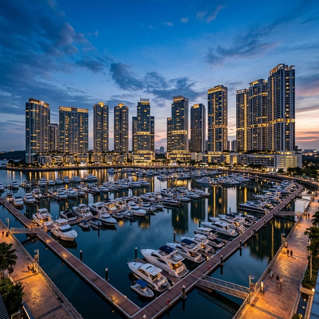 Puteri Harbour residential tower BDA and walkie talkie coverage case study