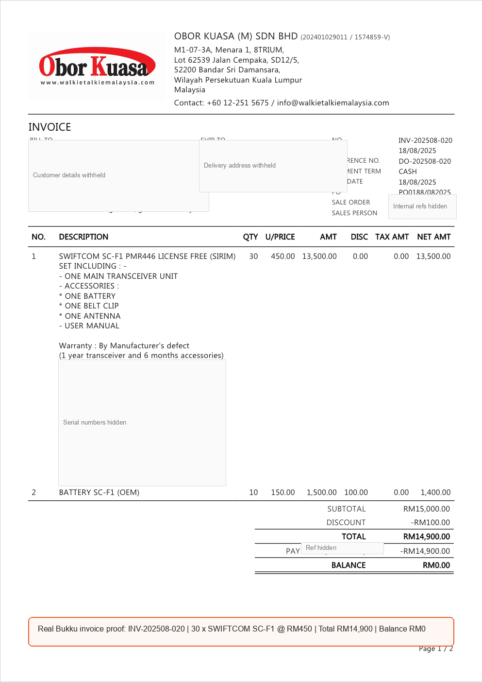 3 Invoice Proof