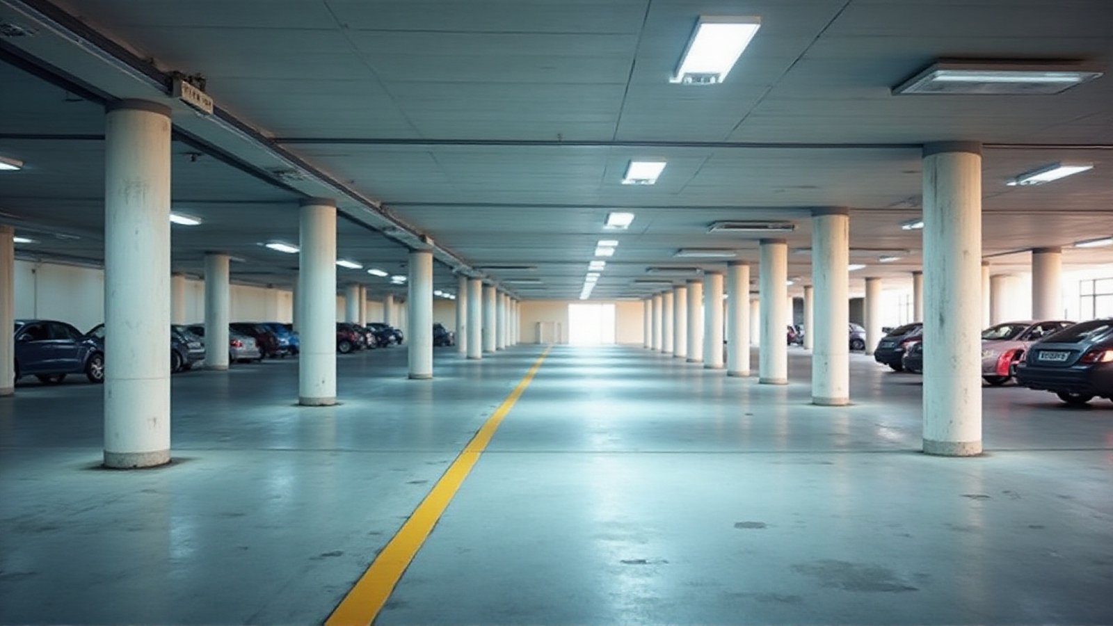 Underground car park with two-way radio coverage on every level after a coverage plan