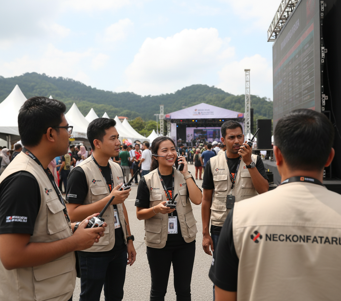 Events and exhibitions walkie talkie use case in Penang