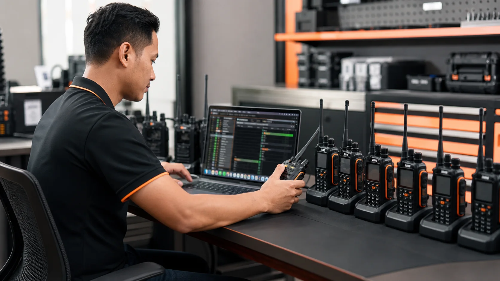 Programming two-way radio codeplugs, channels and zones from a laptop