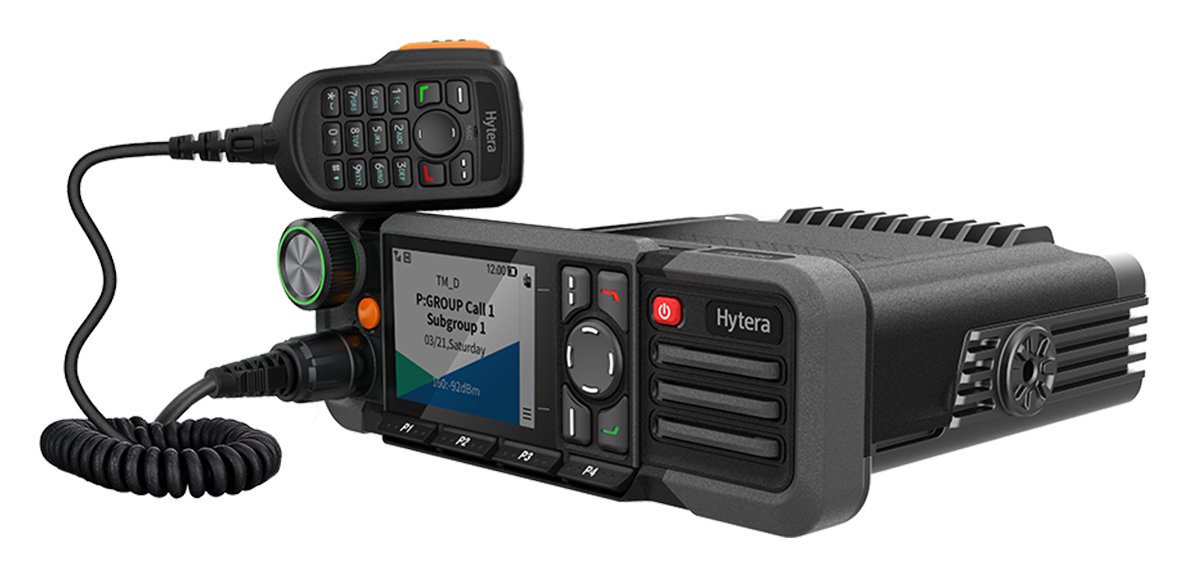 Hytera HM788 / HM78X DMR mobile radio with keypad microphone