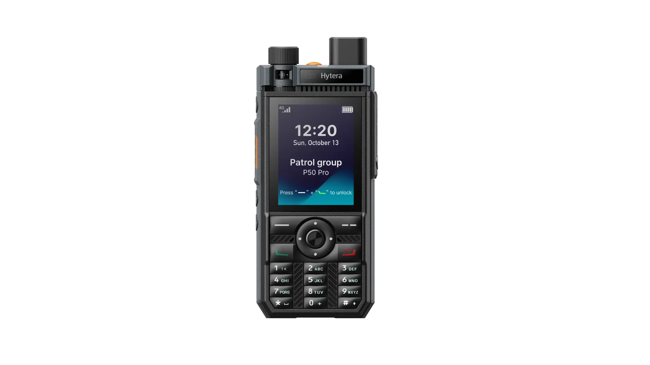 Hytera P50 Pro PoC radio, complete manufacturer front view