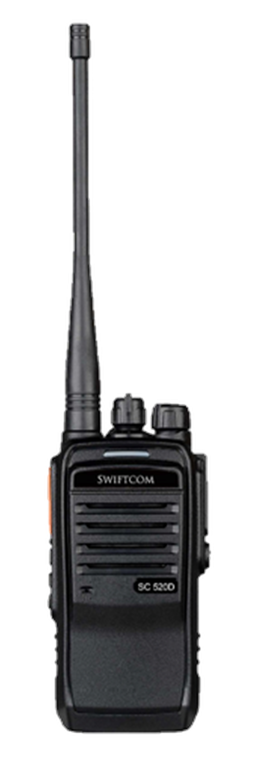 Swiftcom SC-520 portable radio, full antenna and body